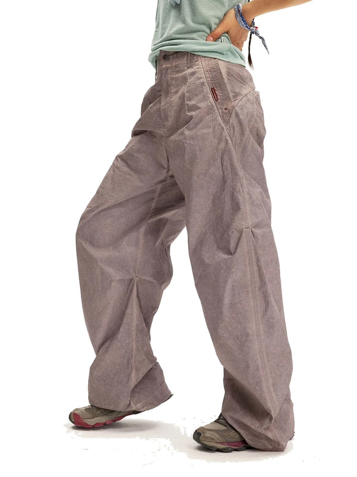 Women’s Pleated Parachute Pants product image