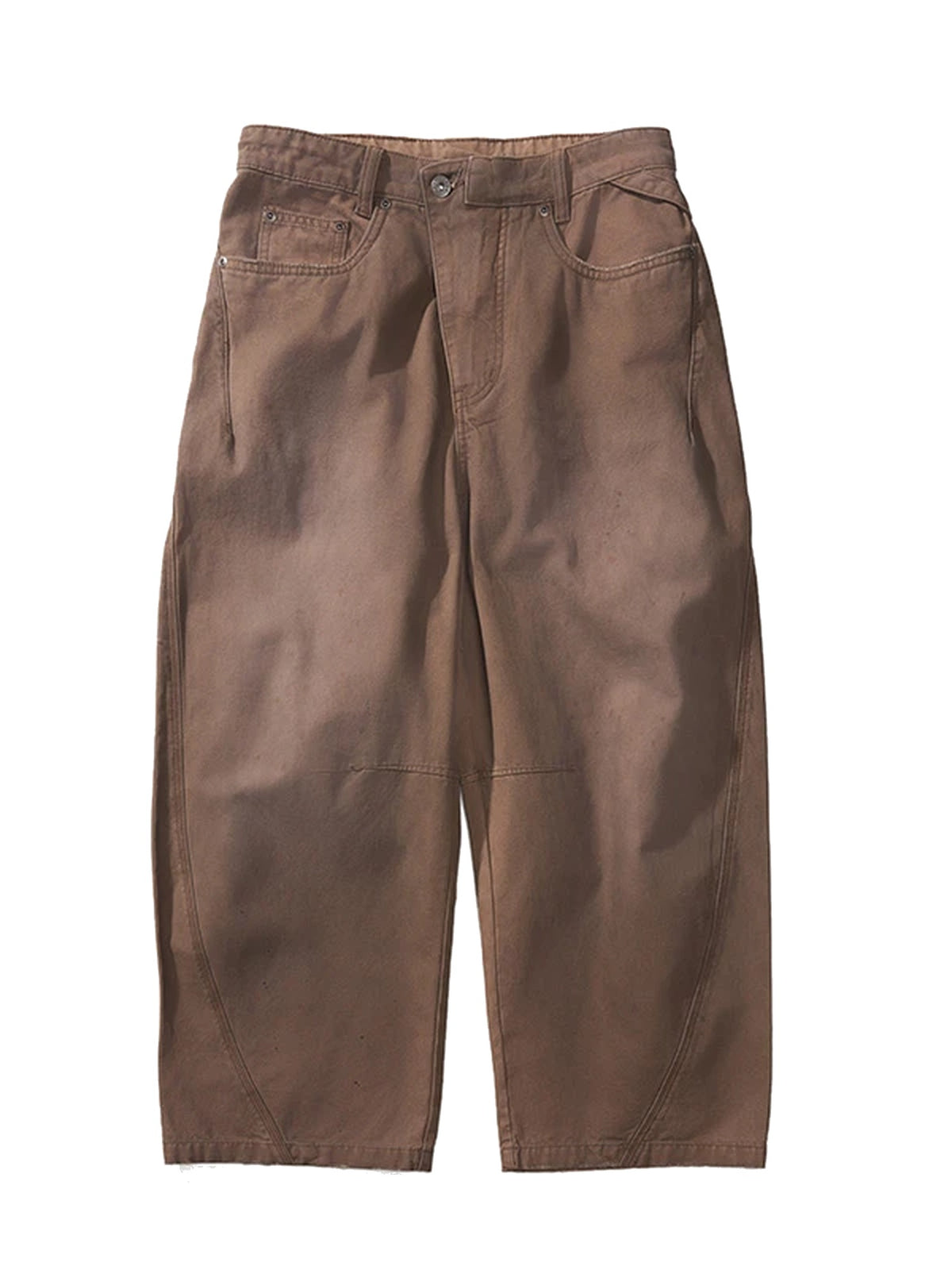 Women’s Splatter-Wash Barrel-Leg Jeans product image