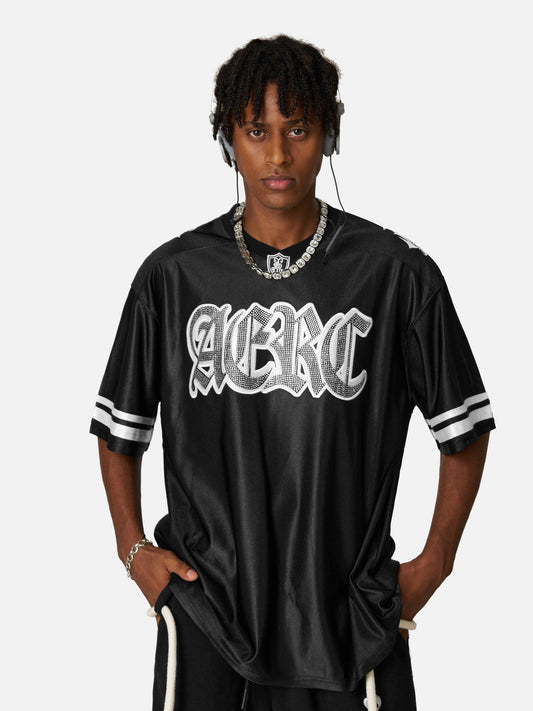 Camiseta de fútbol Aelfric Eden con pedrería termoadhesiva