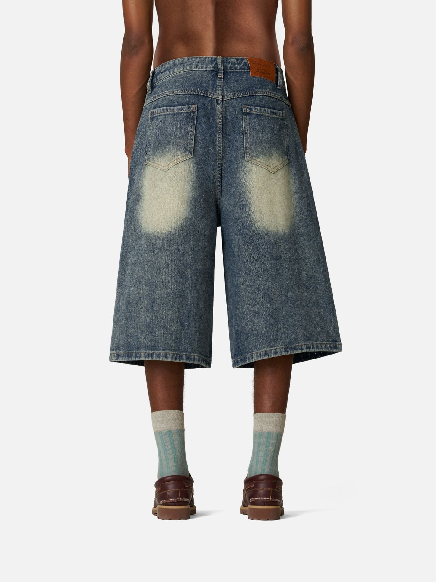 Aelfric Eden Pearl Embellished Baggy Longline Jorts