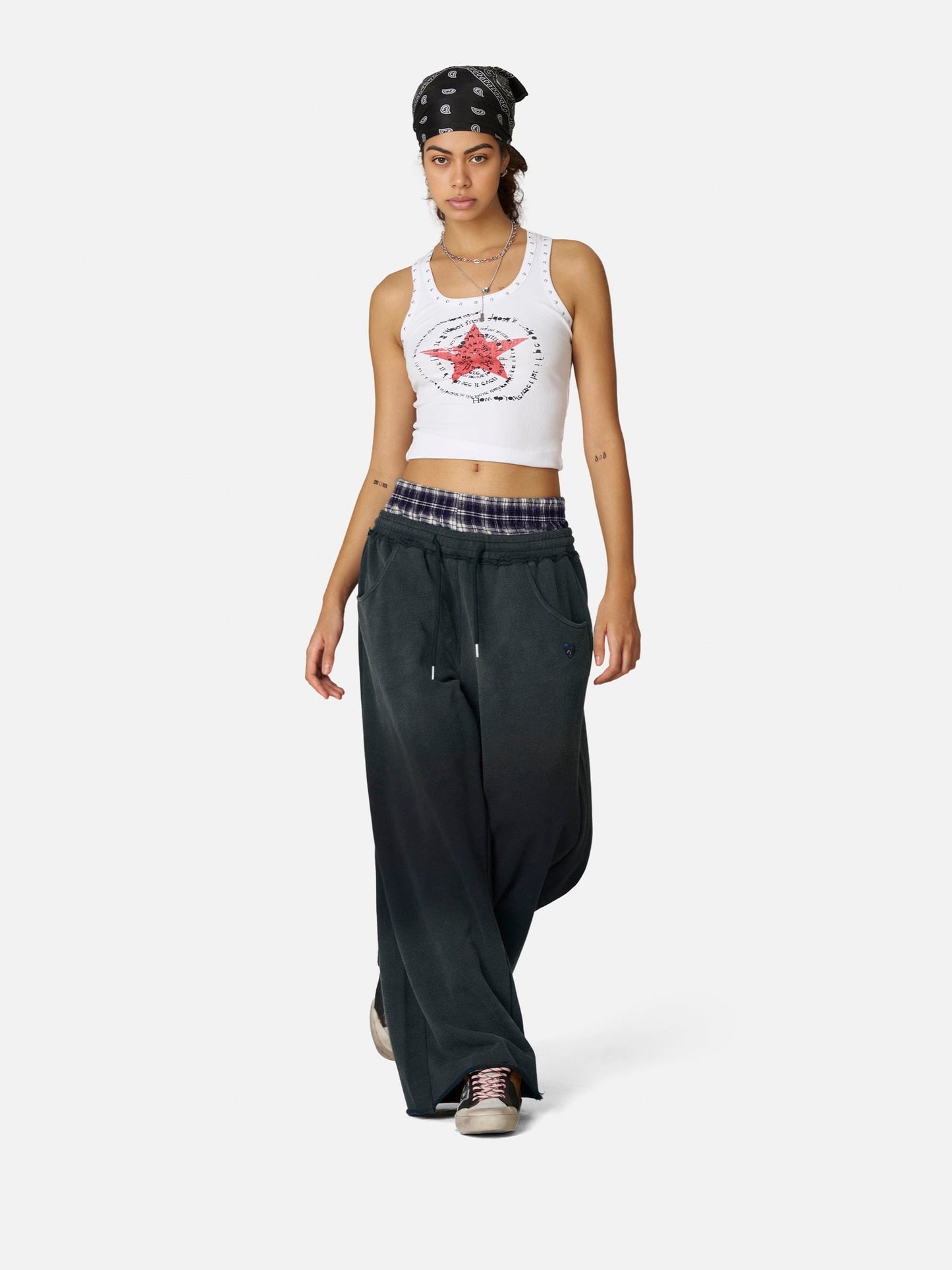 Pantalones deportivos holgados de estilo vintage con doble cintura Aelfric Eden