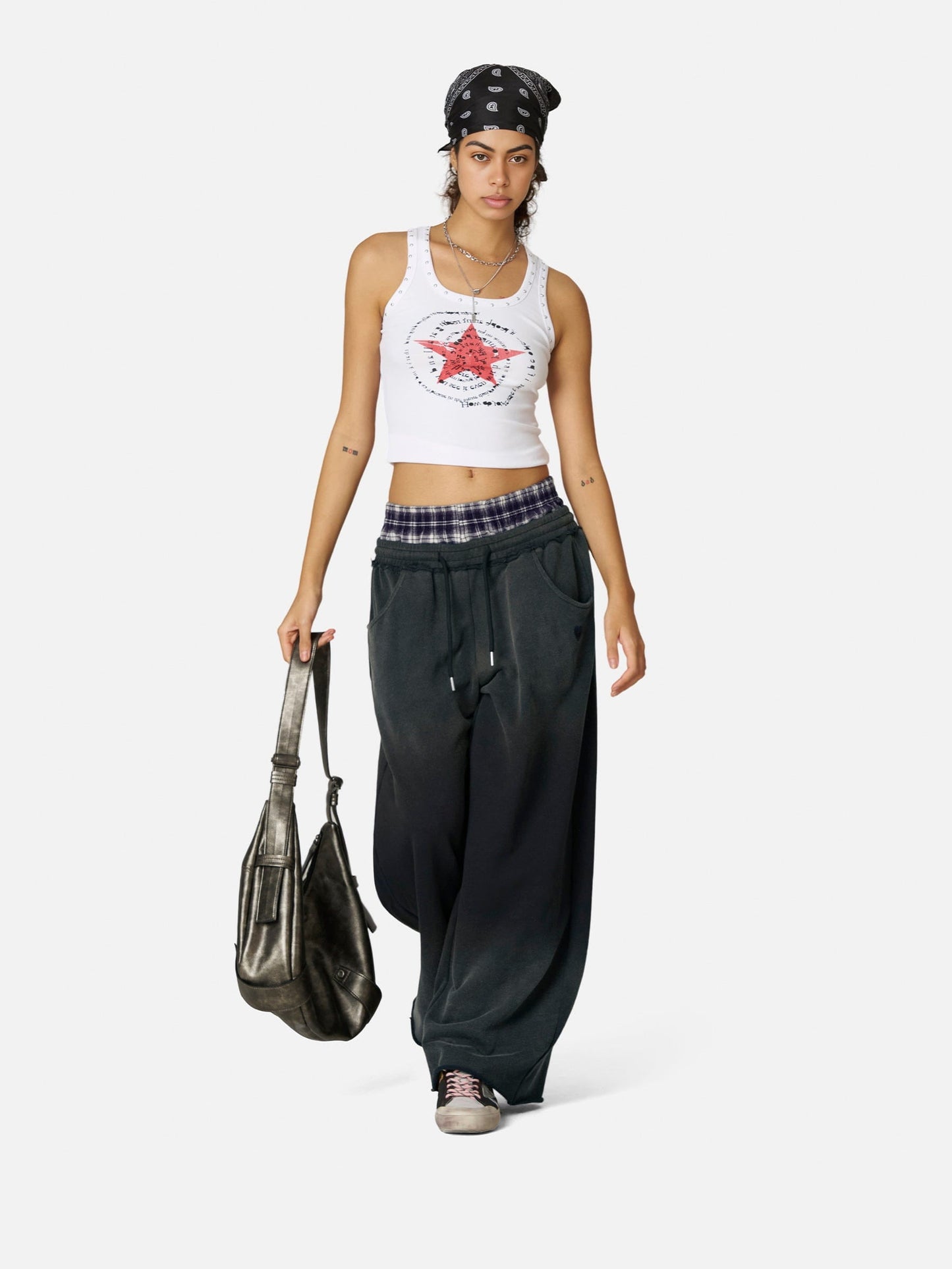Pantalones deportivos holgados de estilo vintage con doble cintura Aelfric Eden
