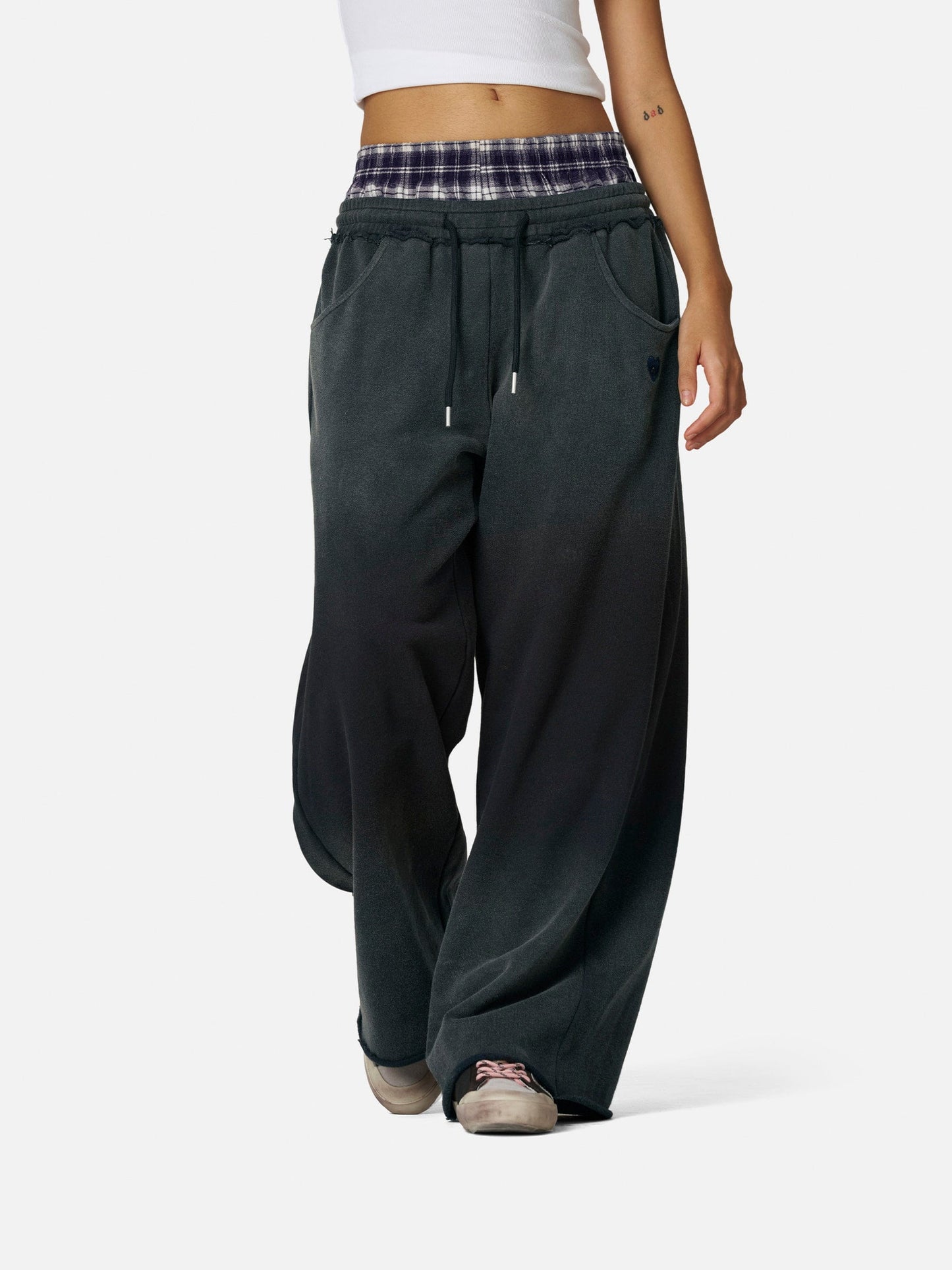Pantalones deportivos holgados de estilo vintage con doble cintura Aelfric Eden