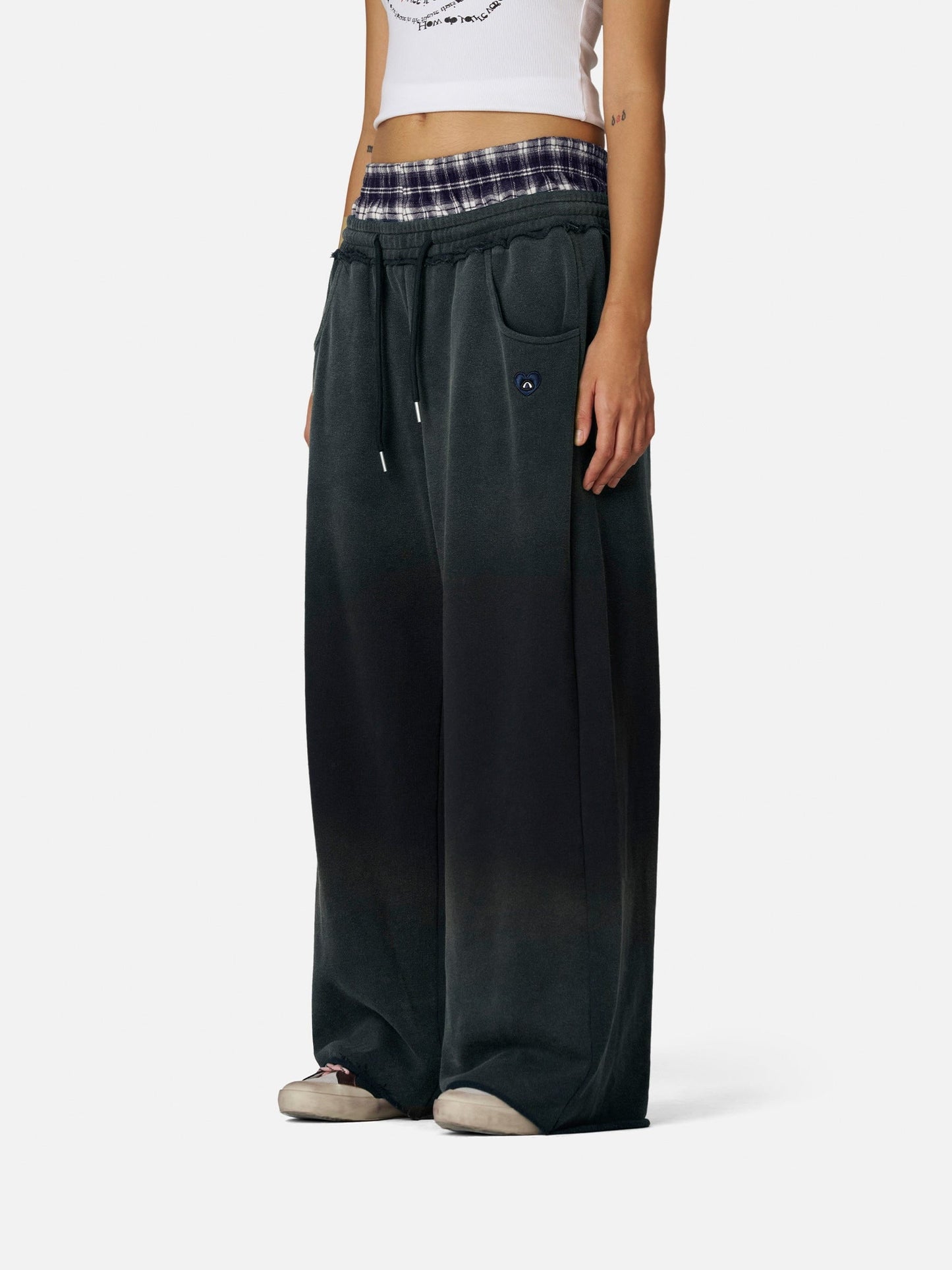 Pantalones deportivos holgados de estilo vintage con doble cintura Aelfric Eden