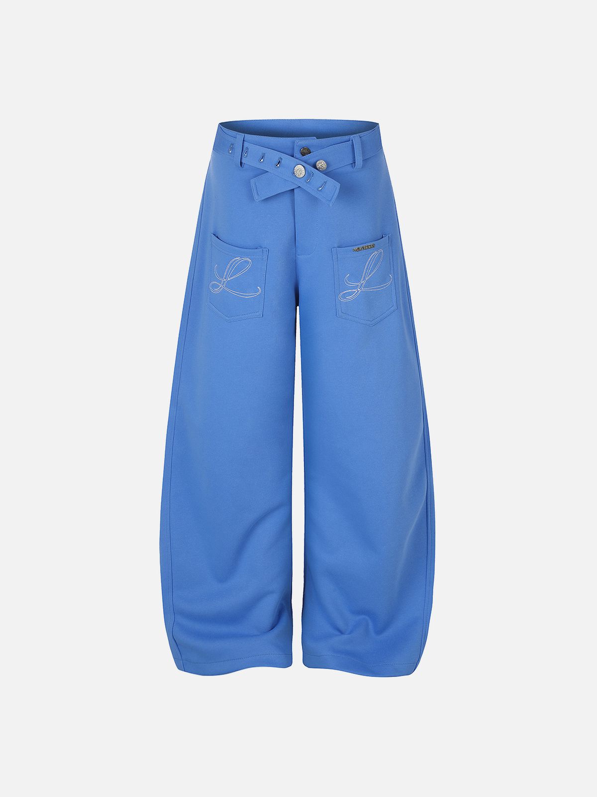 Belt Waist Baggy Barrel Pants product image 3