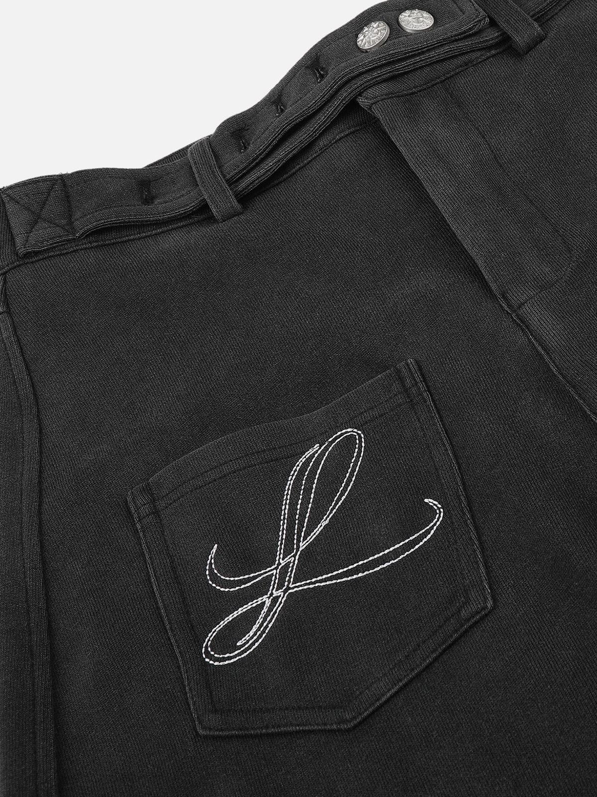 Belt Waist Baggy Barrel Pants product image 6