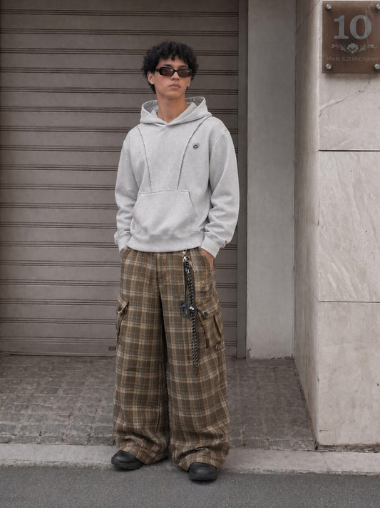 Plaid Baggy Barrel Pants product image 1