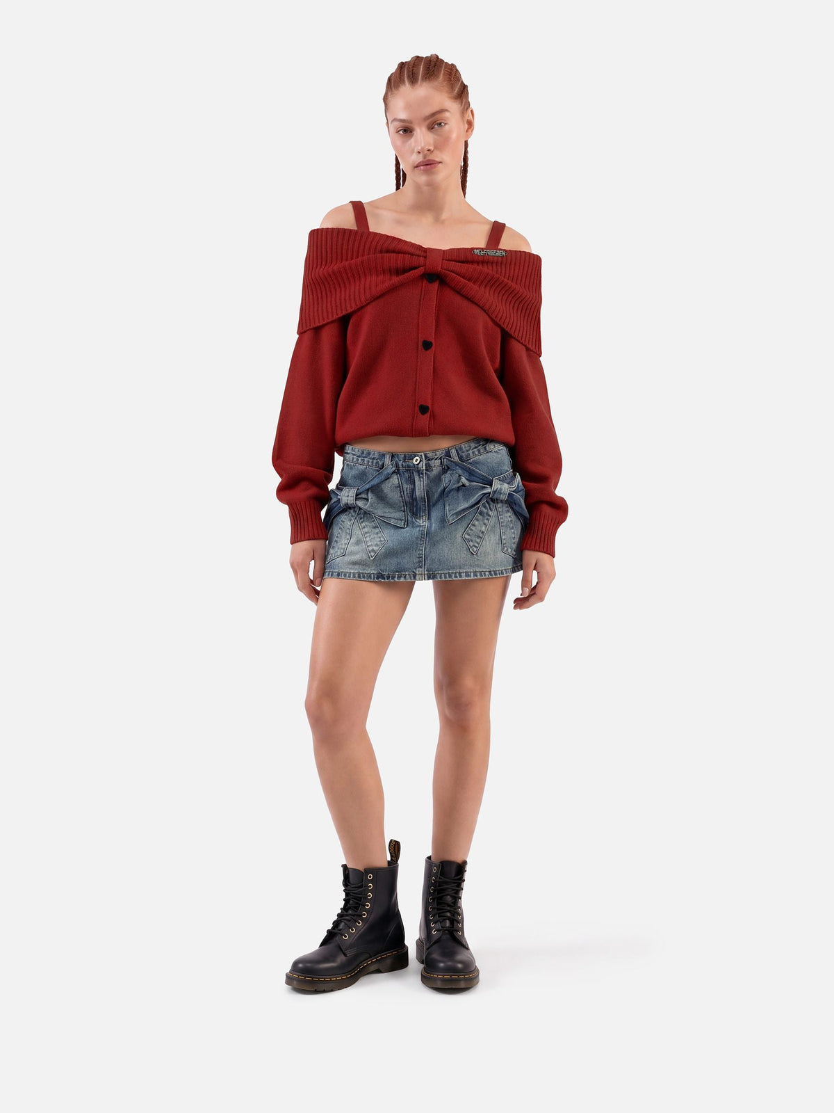 Bow Front Off-The-Shoulder Sweater product image 3