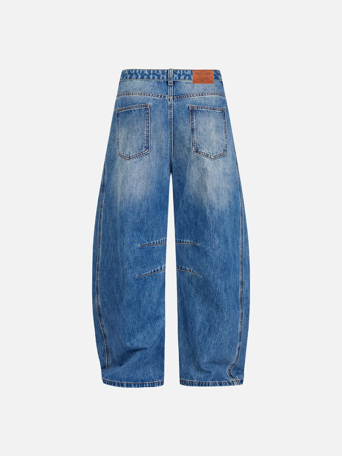 Curved Seam Baggy Barrel Jeans product image 2