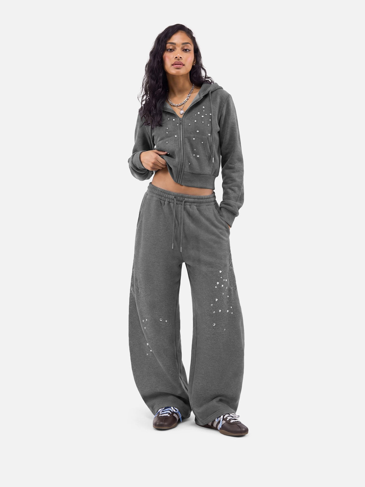 Studded Baggy Barrel Sweatpants product image 3