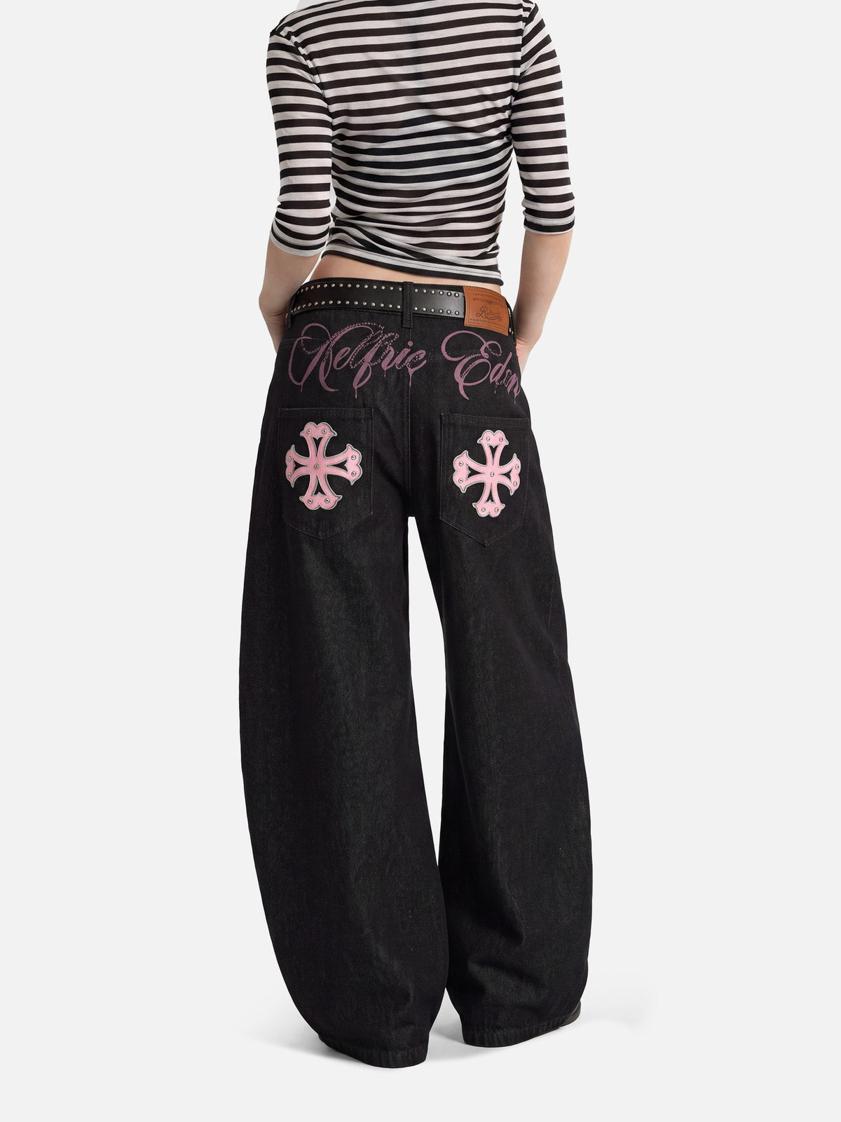 Cross Pocket Baggy Barrel Jeans product image 1