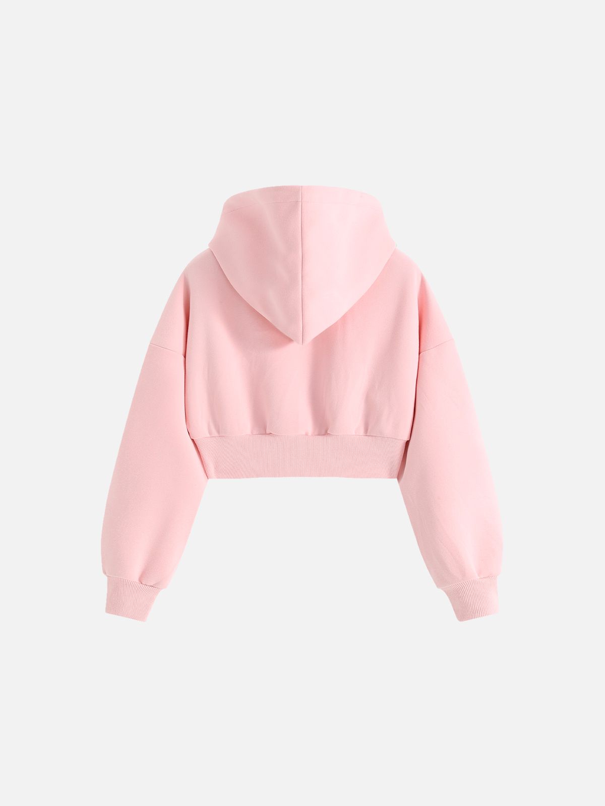 Cropped Button Zip Up Hoodie product image 2