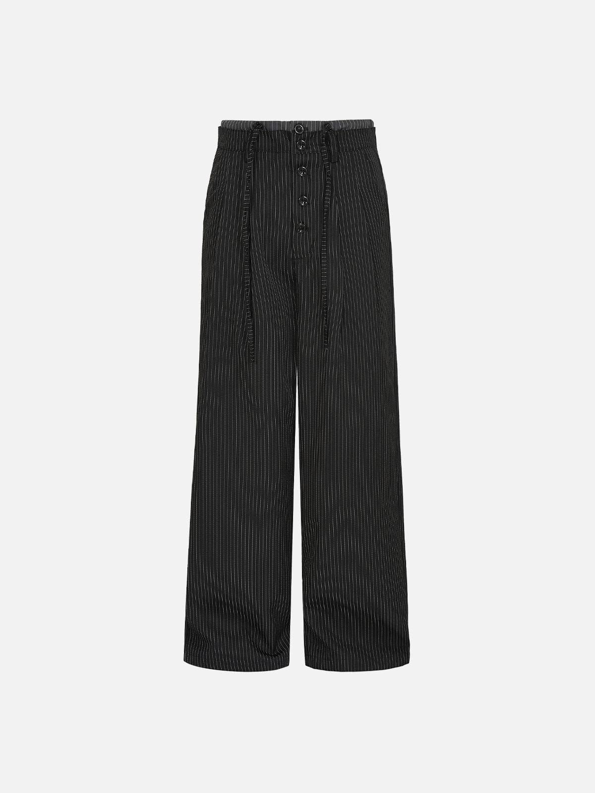 Pinstripe Button Fly Pants product image 1