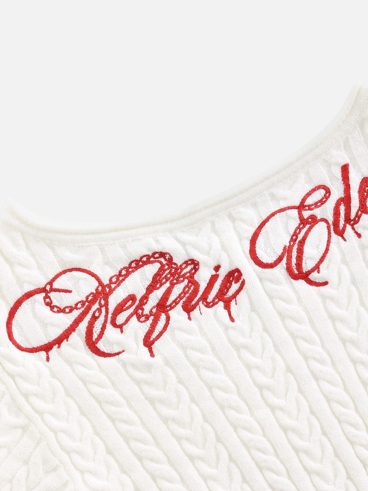 Cable Knit Off-The-Shoulder Sweater product image 3