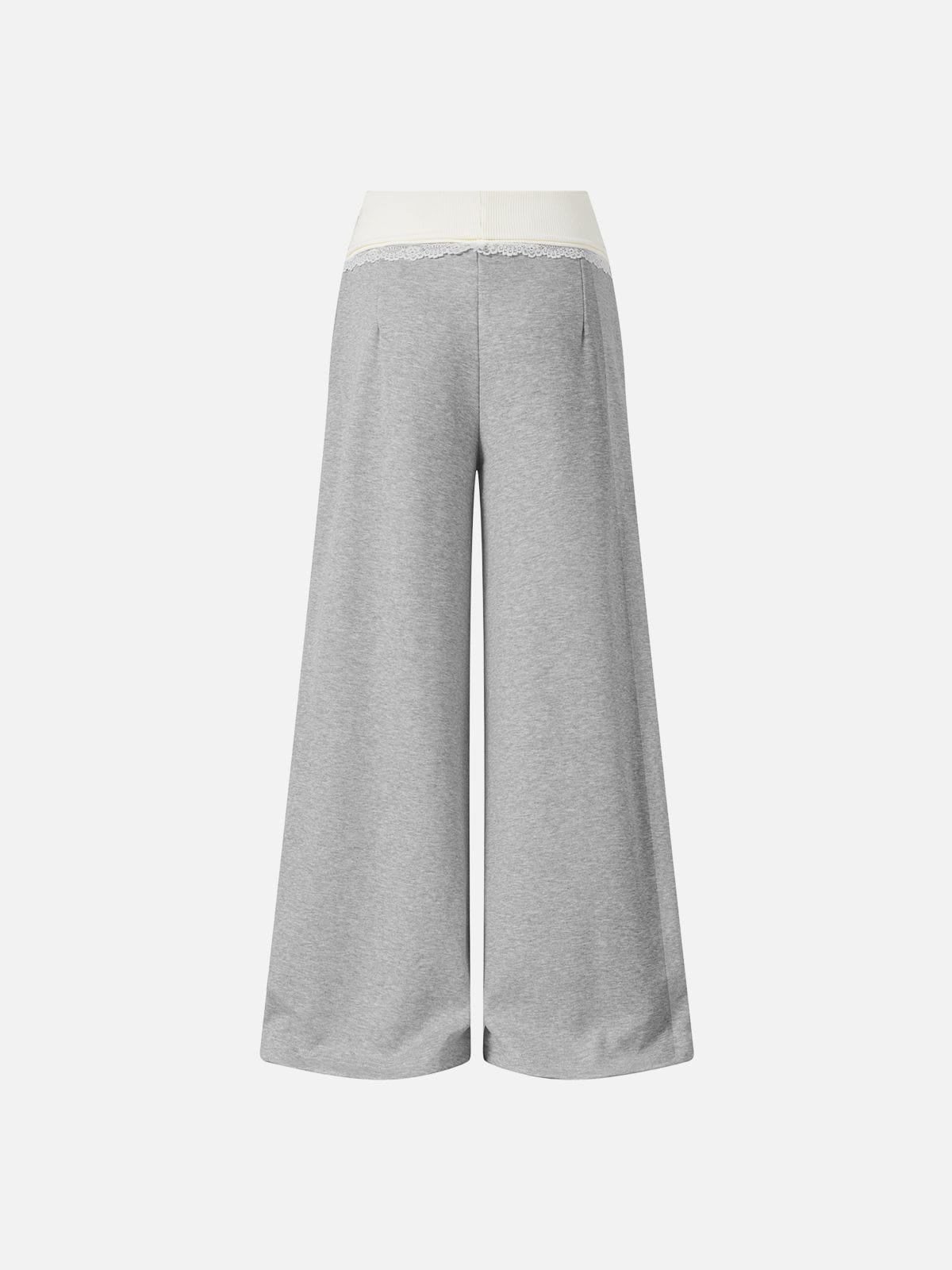 Lace Trim Baggy Sweatpants product image 2
