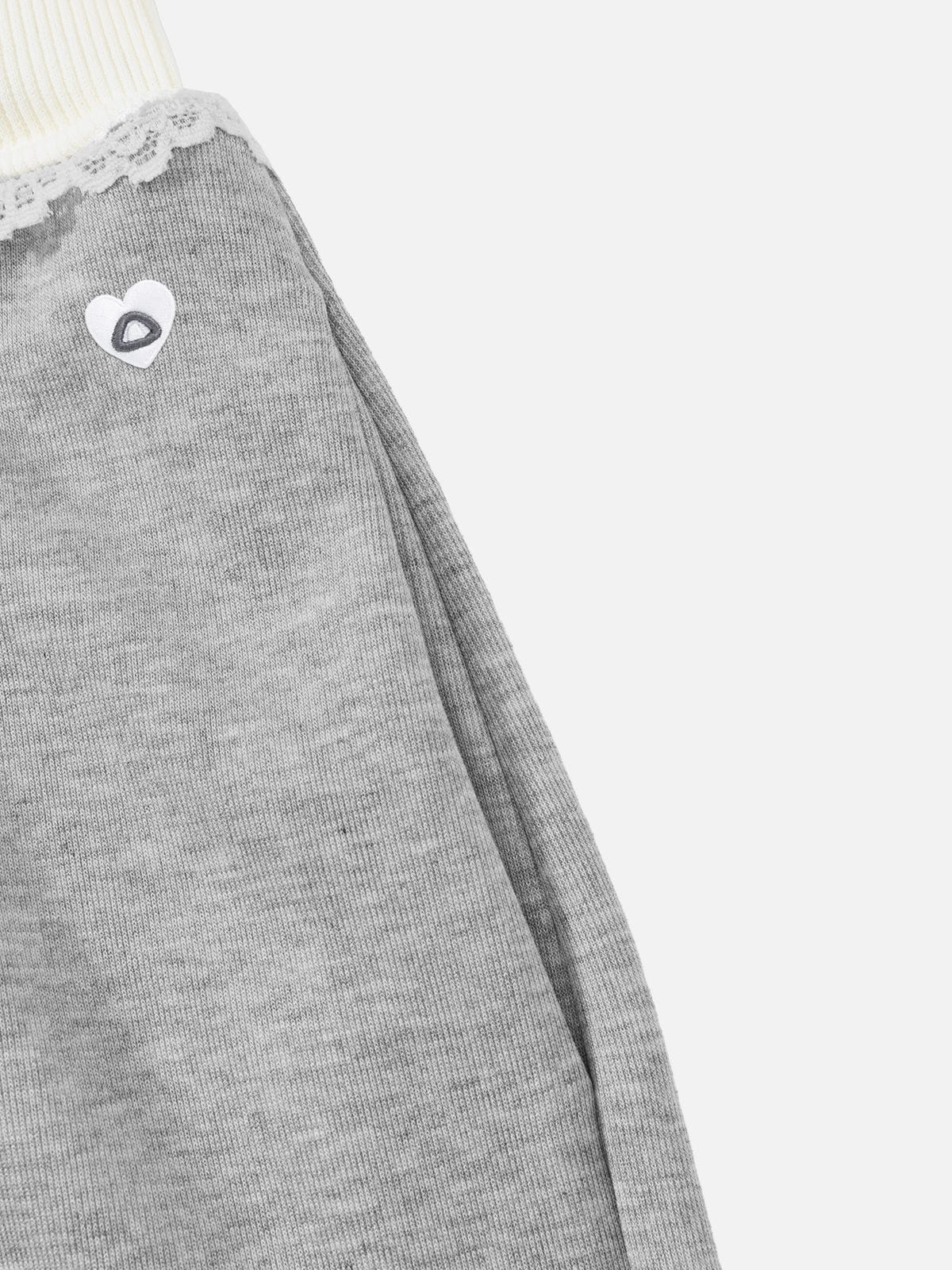 Lace Trim Baggy Sweatpants product image 6