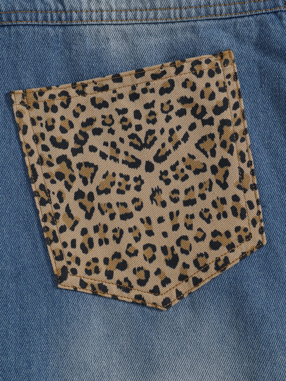 Denim Patchwork Sweatpants product image 6