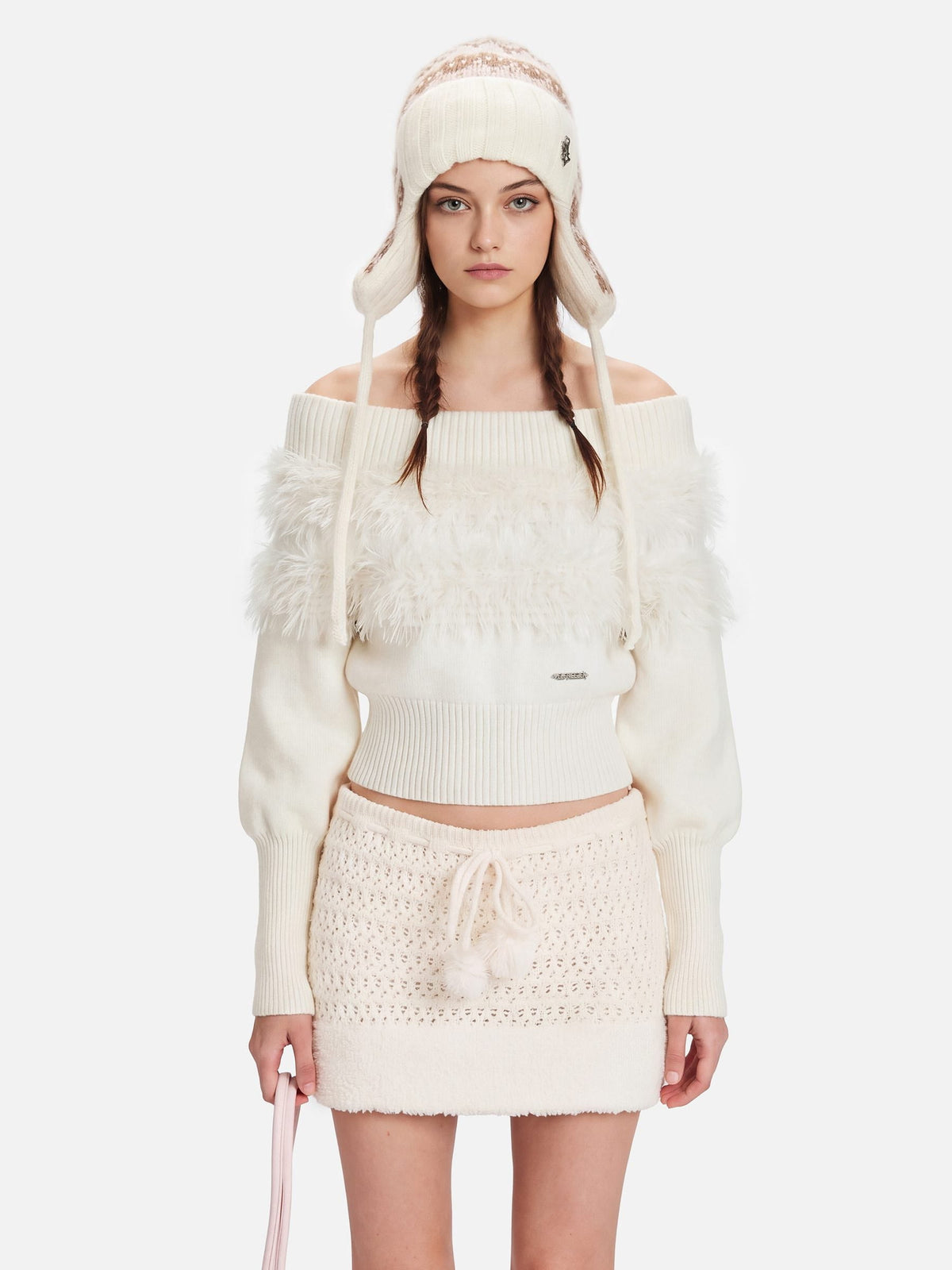 Faux Fur Panel Sweater product image 1