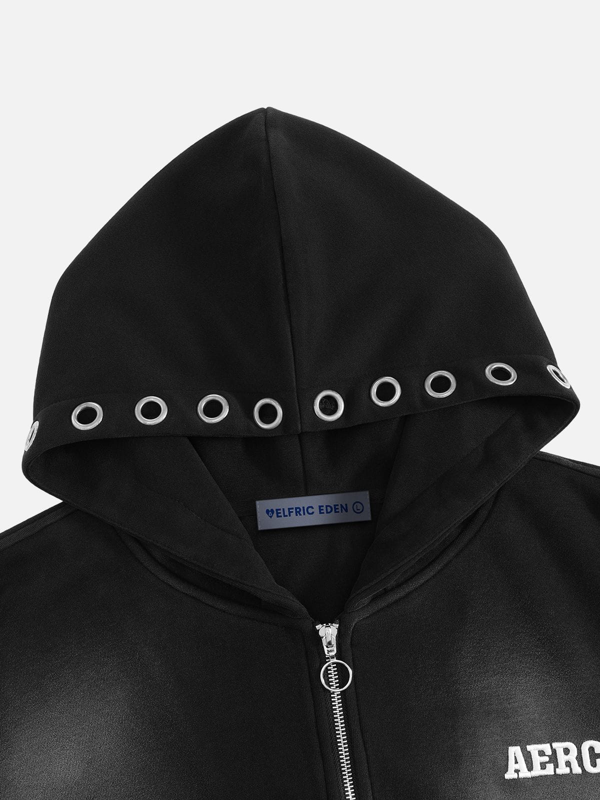 Ring Detail Zip Up Hoodie product image 5