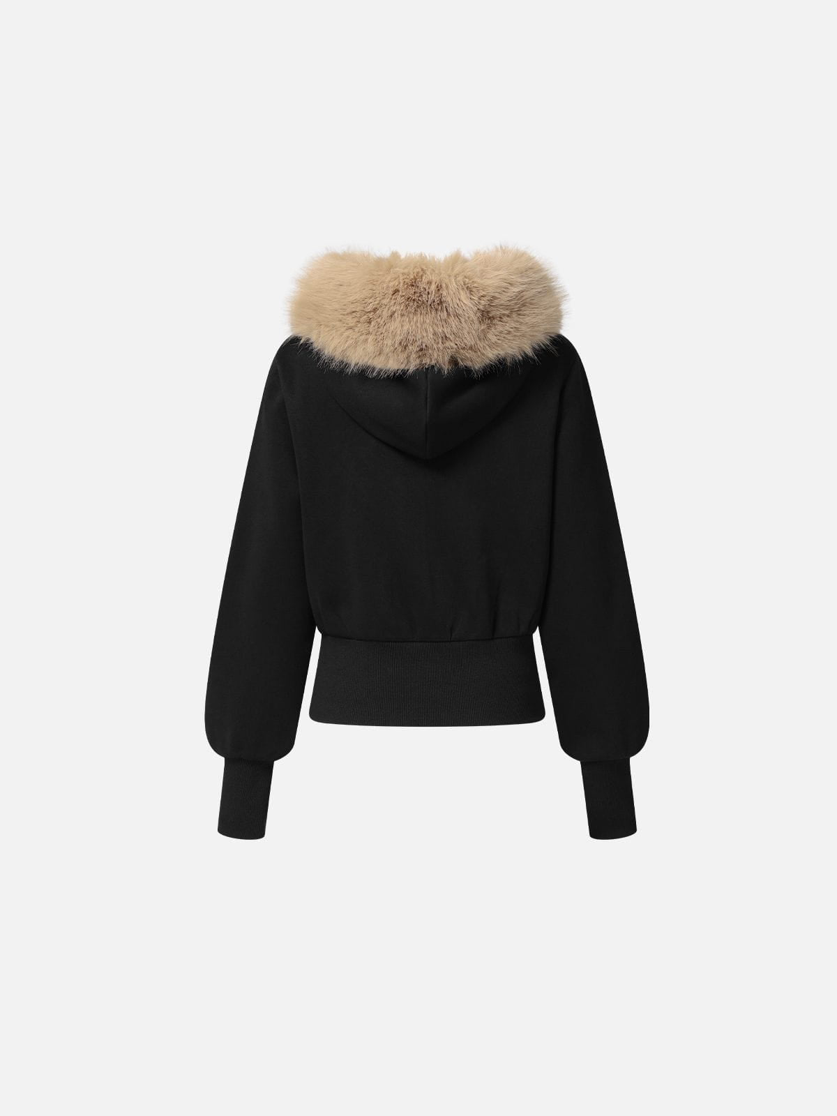 Faux Fur Zip Up Hoodie product image 2