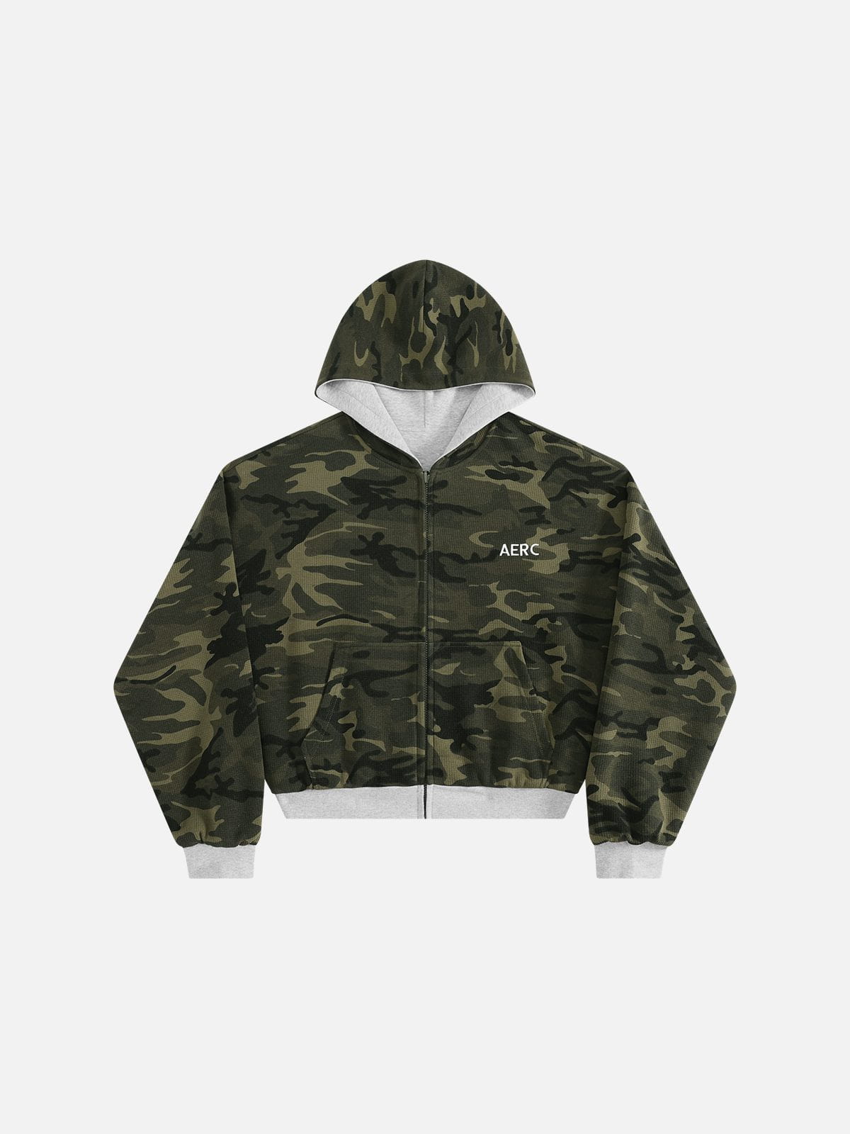 Boxy Reversible CAMO Zip Up Hoodie product image 1