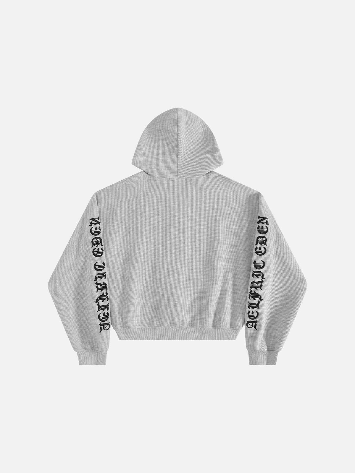 Boxy Waffle Zip Up Hoodie product image 2