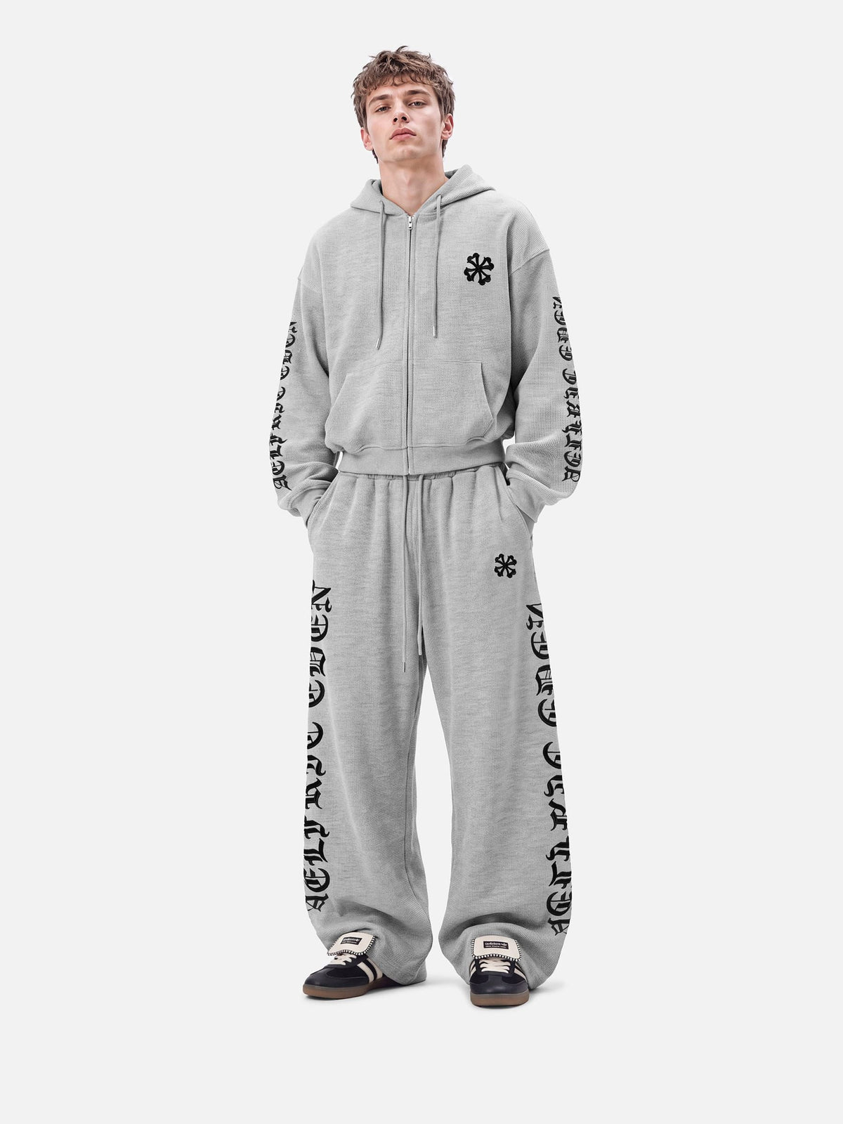 Boxy Waffle Zip Up Hoodie product image 3