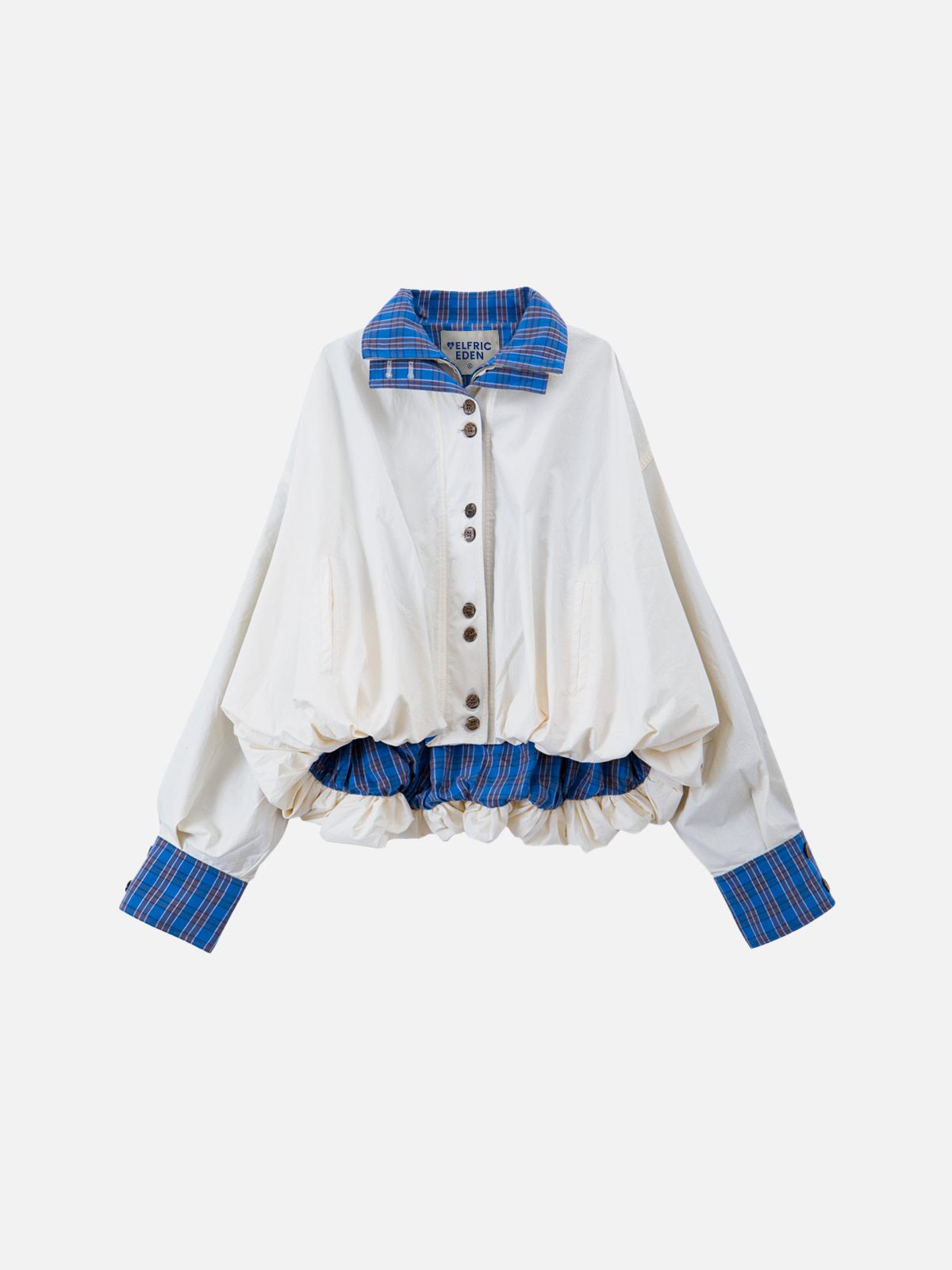 Bubble Hem Plaid Jacket product image 1