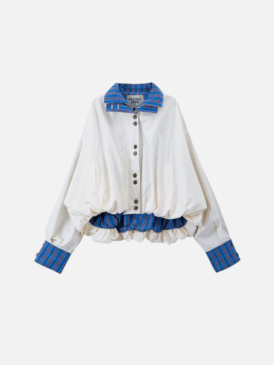 Bubble Hem Plaid Jacket product image 1