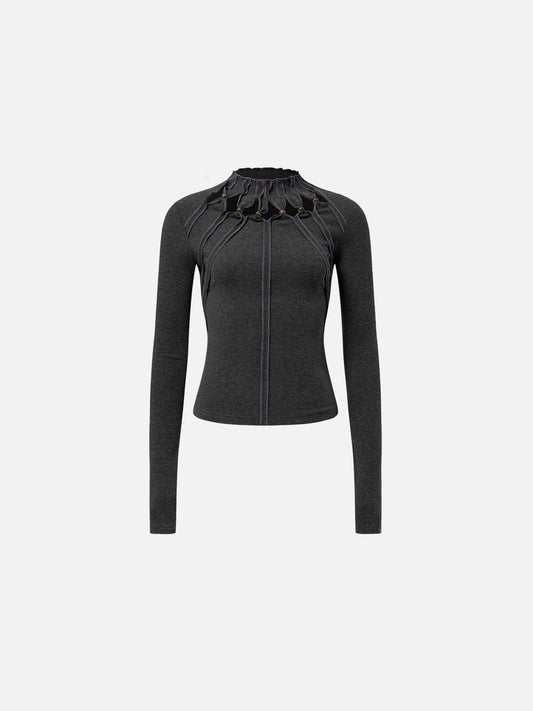 Eyelet Long Sleeve Tee product image 1