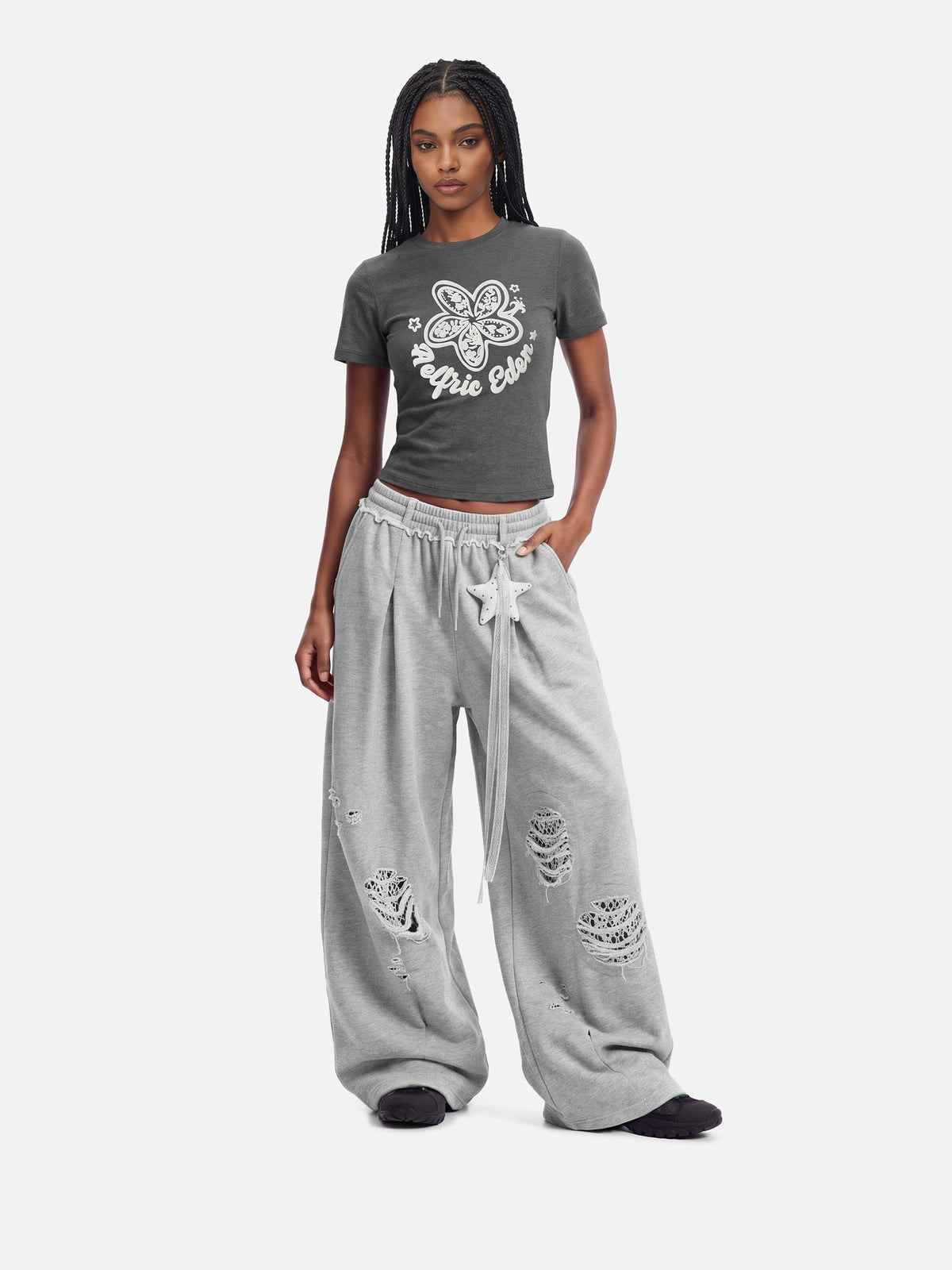 Distressed Baggy Barrel Sweatpants product image 3