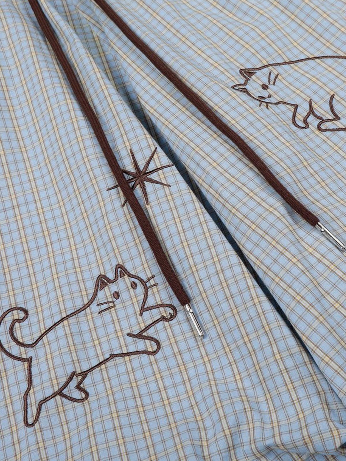 Embroidery Cat Baggy Barrel Sweatpants product image 5