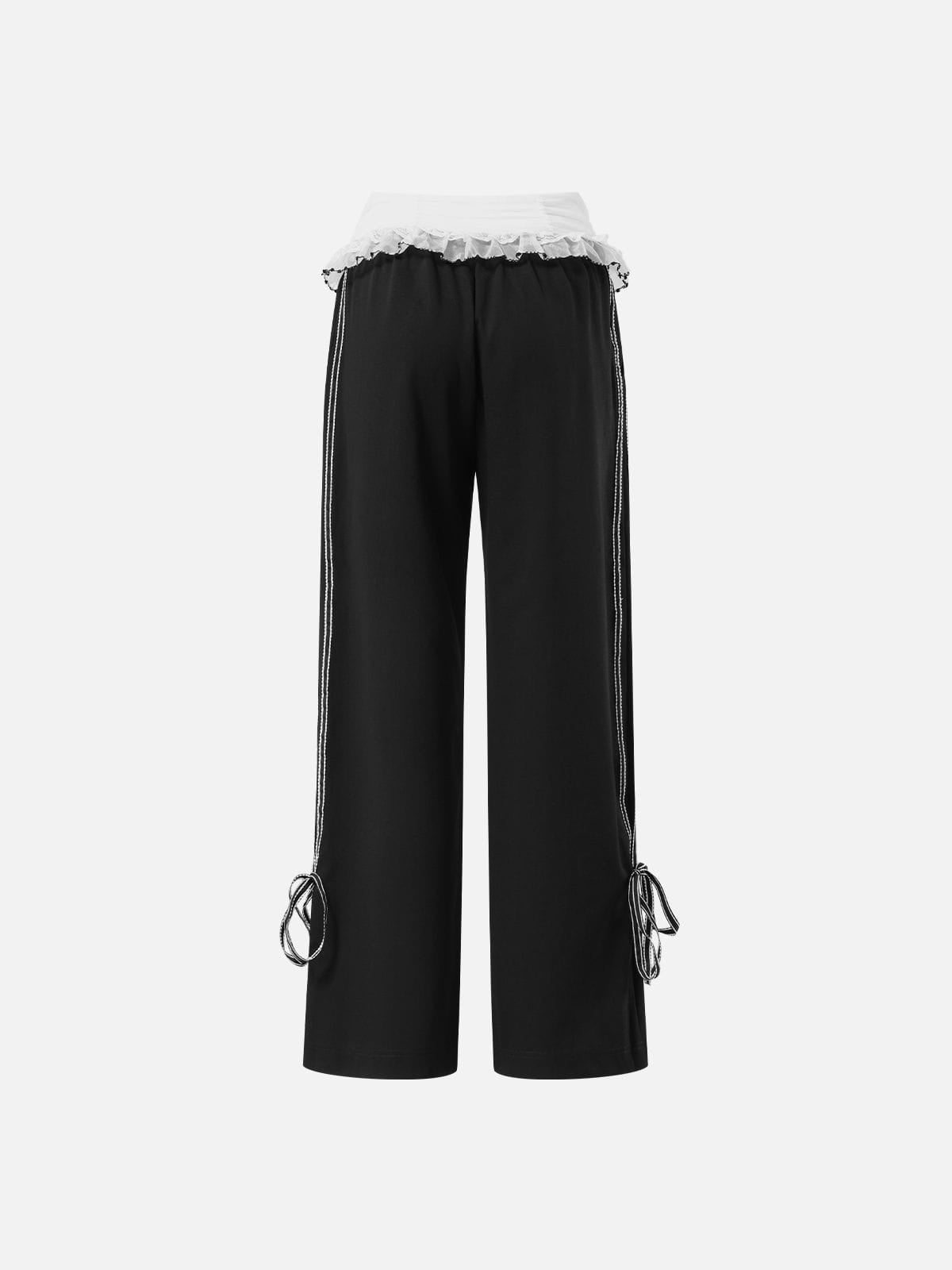 Lace Waist Bow Sweatpants product image 2