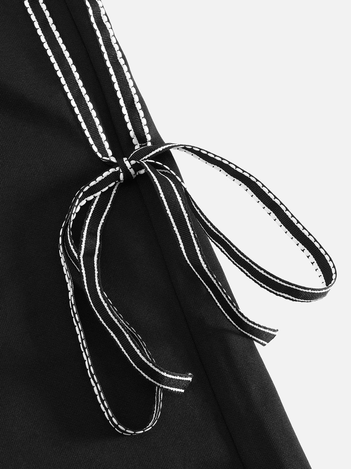 Lace Waist Bow Sweatpants product image 4