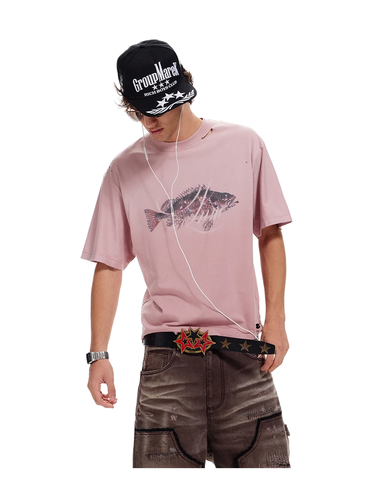 Koi Gradient Cotton Graphic Tee product image 3