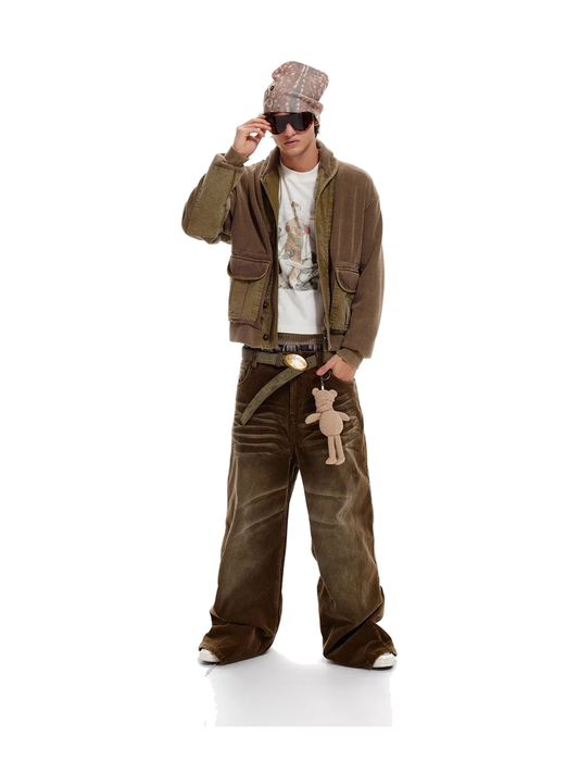 Whiskered Corduroy Straight-Leg Pants product image 1