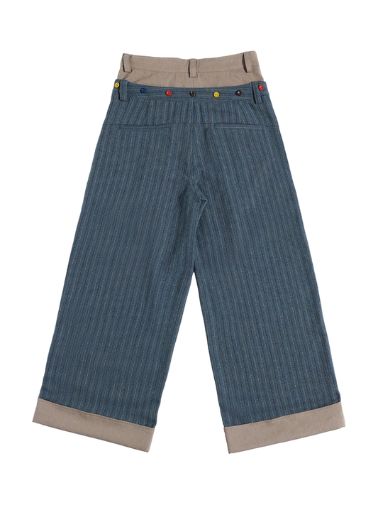 Double-Waist Wide-Leg Tailored Pants product image 1