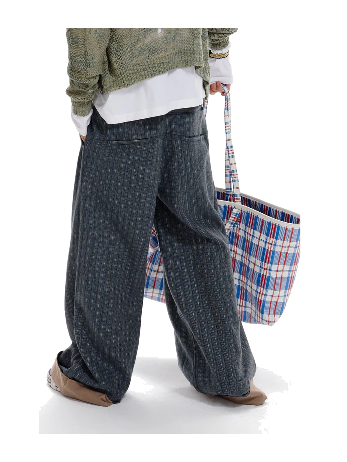 Double-Waist Wide-Leg Tailored Pants product image 3