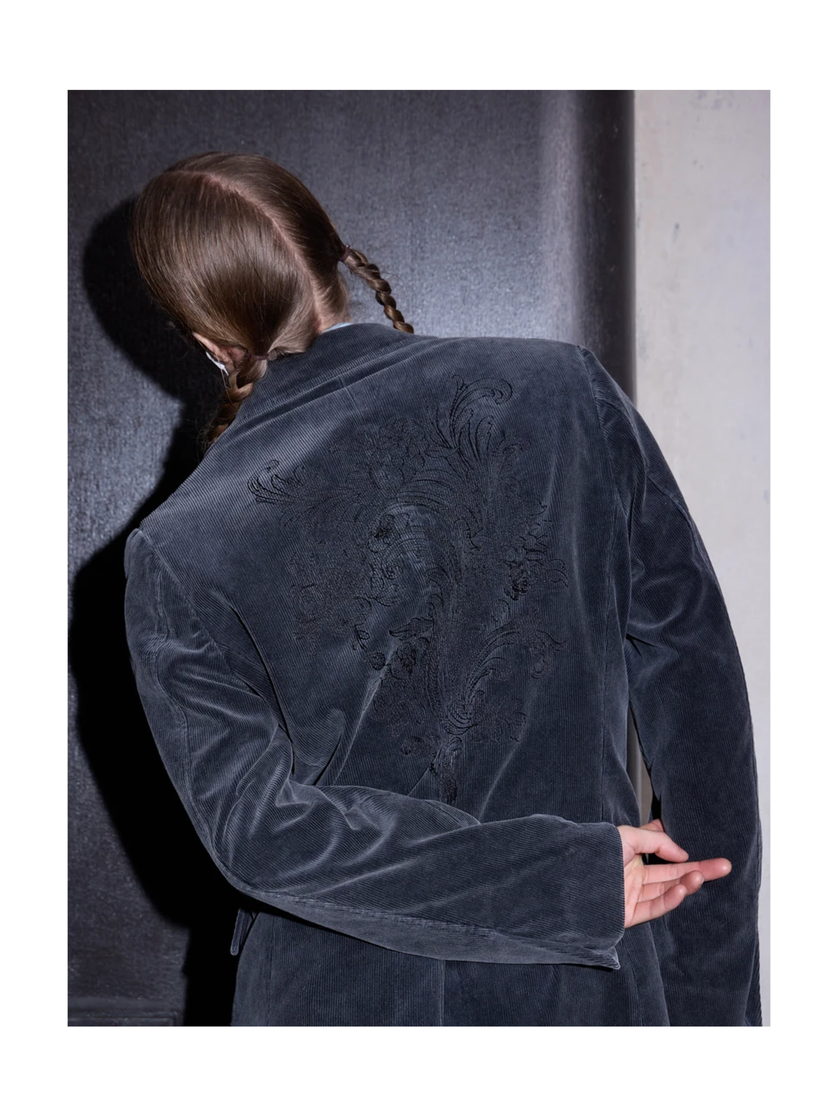 Damask Embroidered Corduroy Blazer product image 2