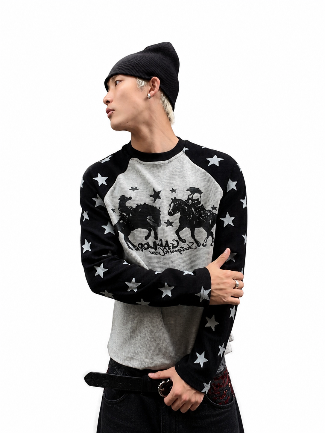 Ace Jolun Empty Alley Ribbed Graphic T-Shirt image 1