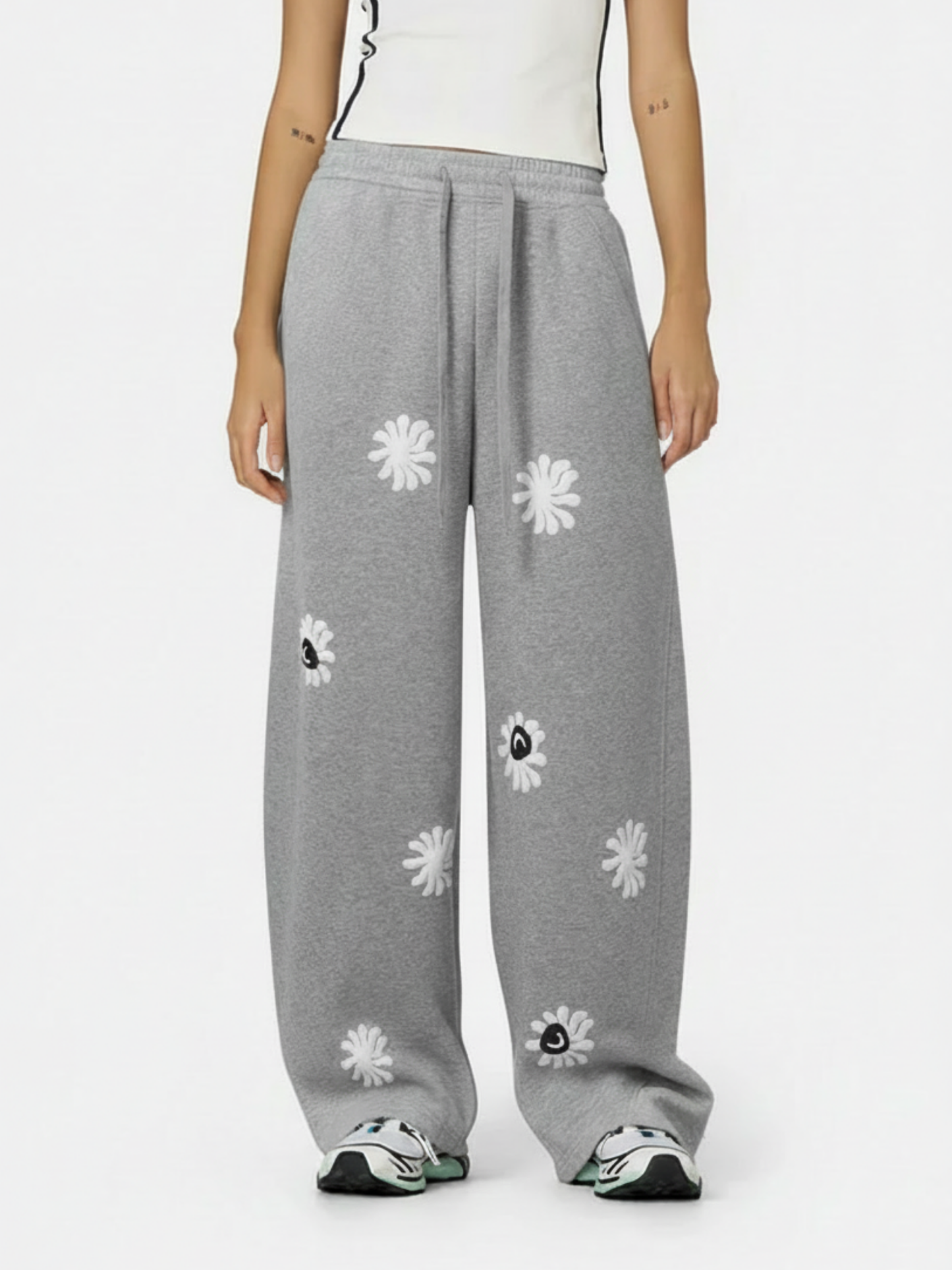 Pantalon de survêtement ample à motif floral Aelfric Eden