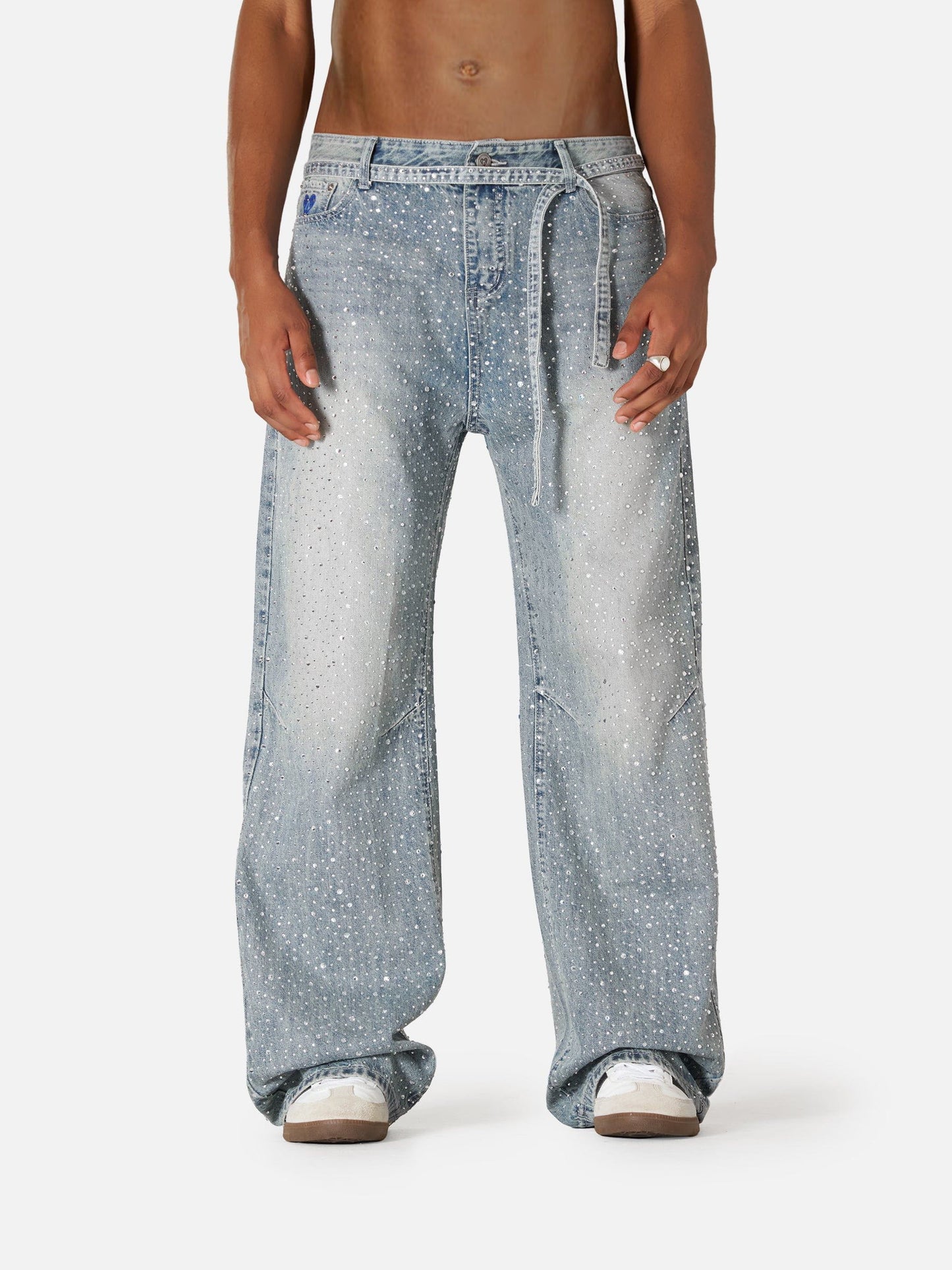 Aelfric Eden Rhinestone Baggy Jeans
