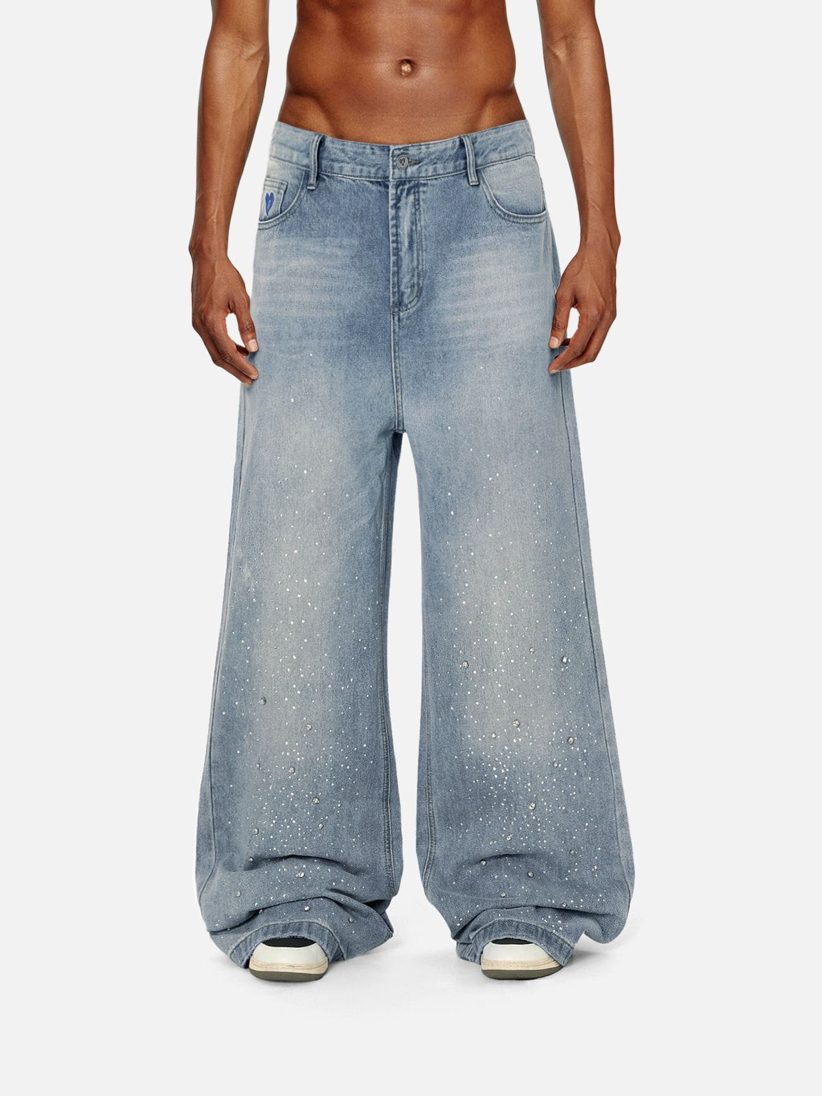 Aelfric Eden Rhinestone Baggy Jeans