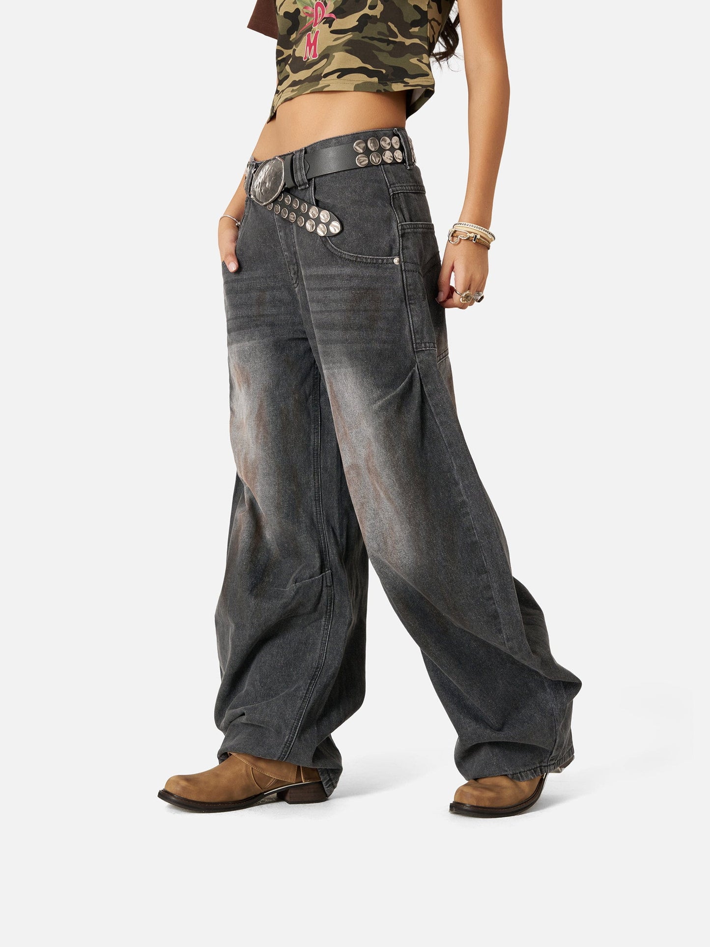 Jean Aelfric Eden Dirty-Dyed Super Baggy Barrel