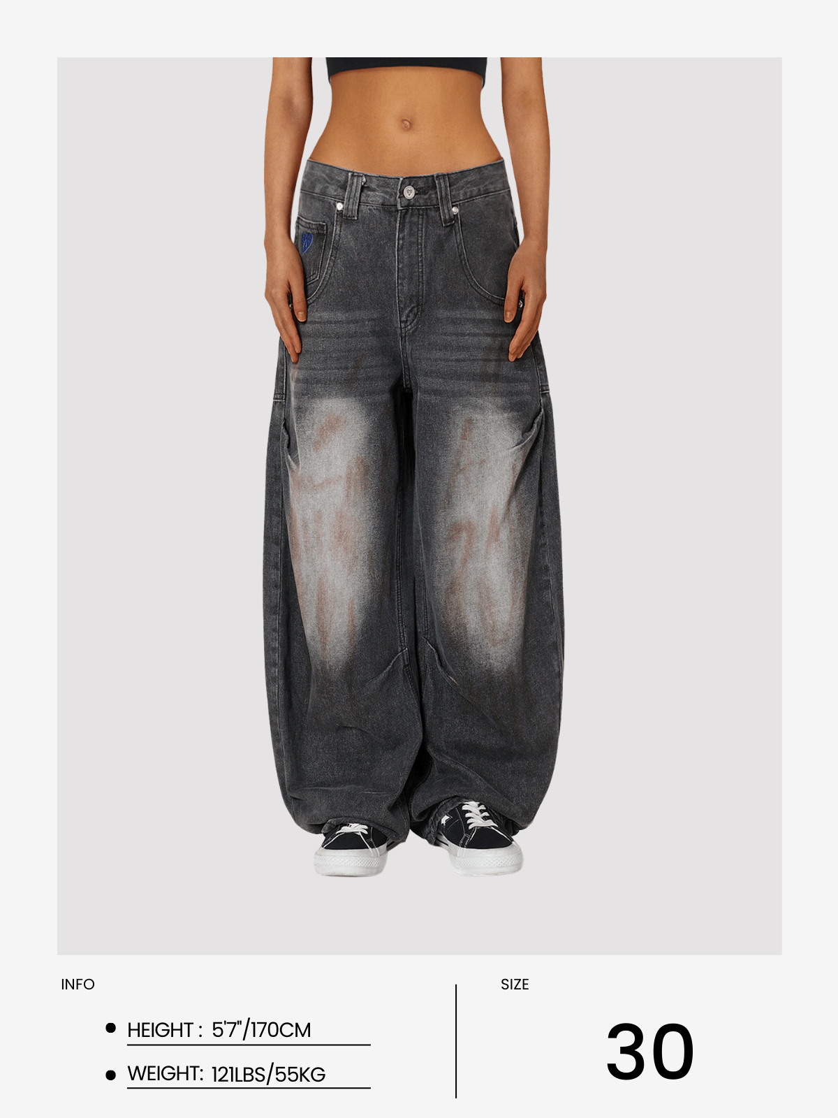 Jean Aelfric Eden Dirty-Dyed Super Baggy Barrel